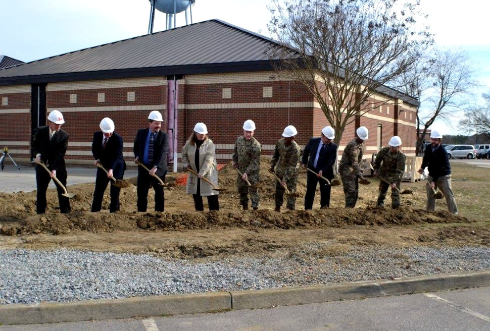 Ground breaking ceremony for new addition Feb 2, 2017